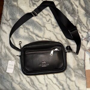 Coach Black Leather men’s pack